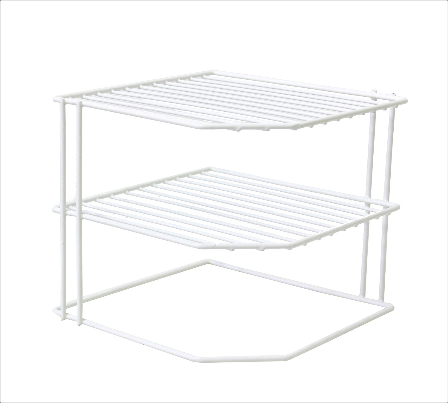 2 Tier Plate Holder Organizer Rack Stand