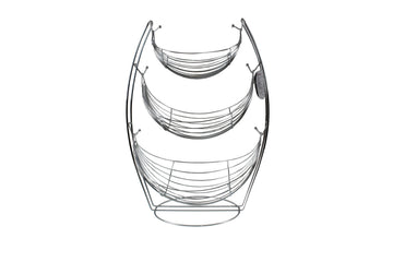Apollo 3 Tier Chrome Wire Basket