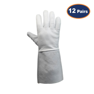 12Pairs 2XL Grey Premium Tig Welding Gauntlets