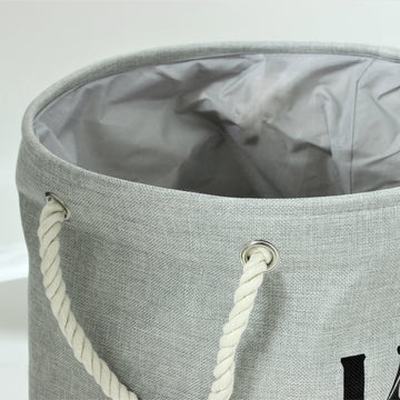 Grey Laundry Service Clothes Storage Bag