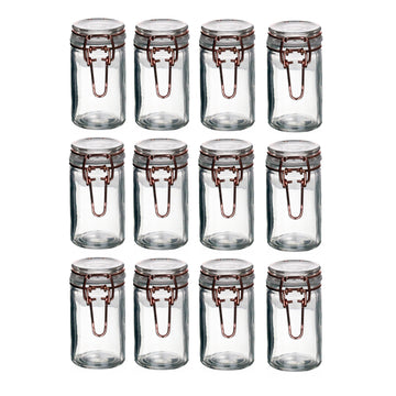 Set of 12 60ml Tala Glass Copper Clip Top Storage Jars
