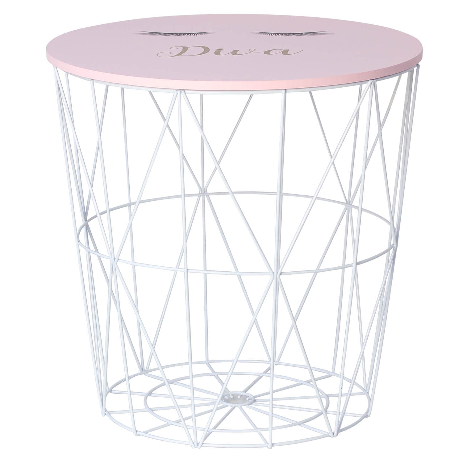 DIVA Side End Table MDF Removable Lid