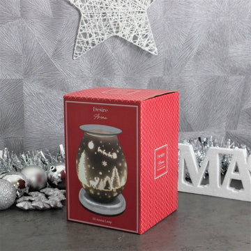 Electric Wax Melt Burner Christmas Sleigh 3D Effects Xmas