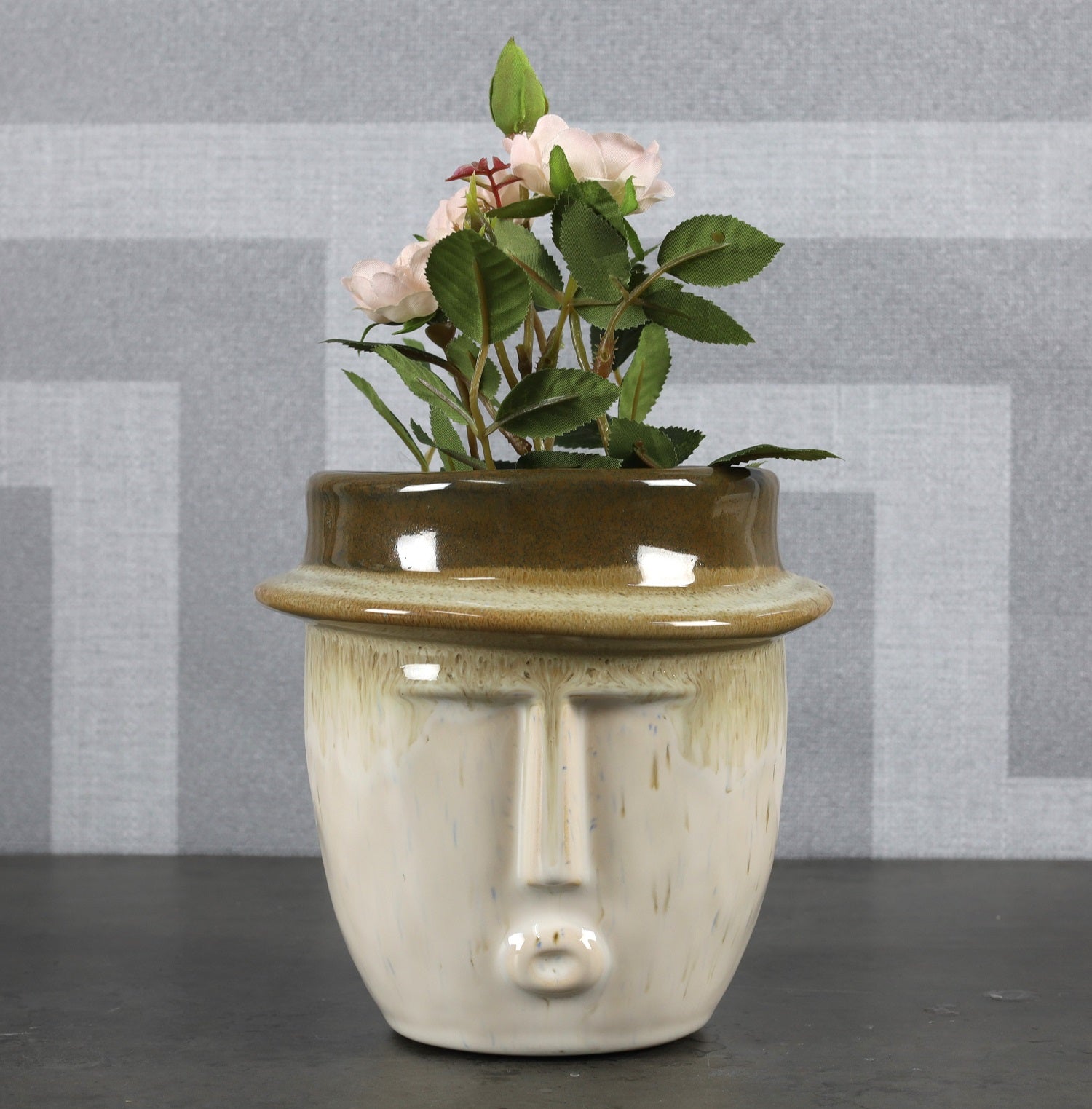 Small Face Planter Stoneware