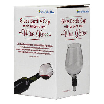 13cm Wine Glass Shaped Reusable Drinks Bottle Cap Cover Server for Wine Bottles