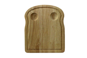 2Pcs Breakfast Board Serving Lap Tray With Egg Holder