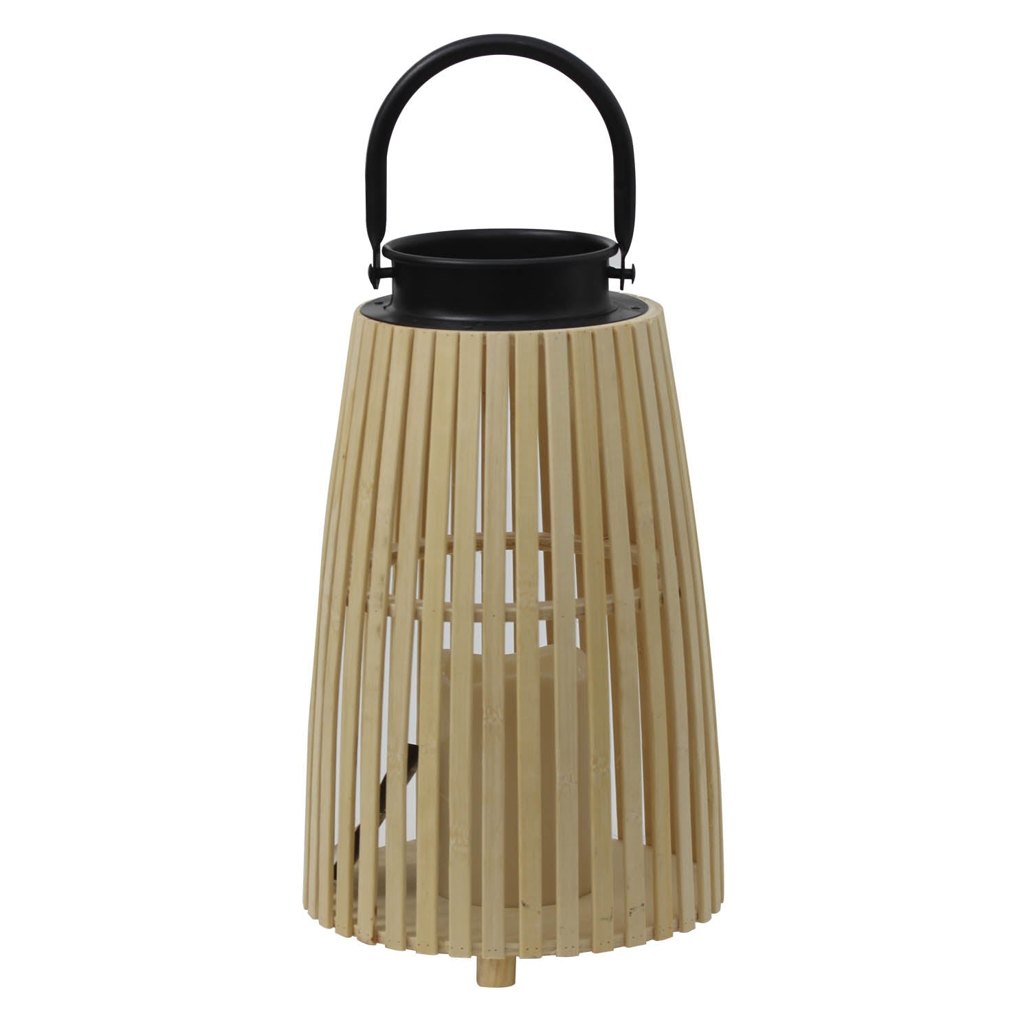 LED Candle Indoor Natural Wood  Lantern