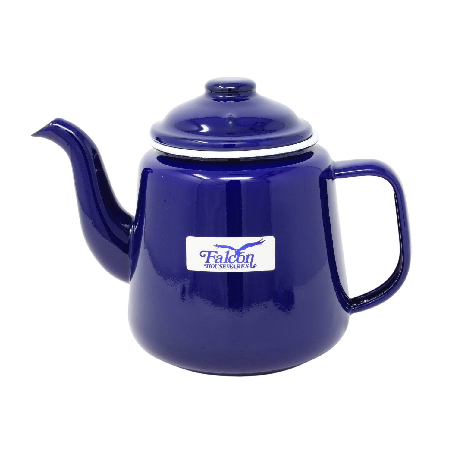 Blue enamel teapot hotsell