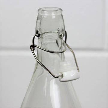 2Pcs 530ml Transparent Glass Storage Bottles with Airtight Lids