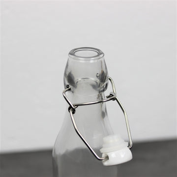 270ml Transparent Glass Storage Bottle with Airtight Lid
