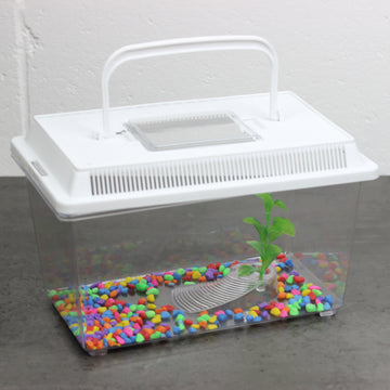 White Plastic Aquarium Fish Breeding Tank