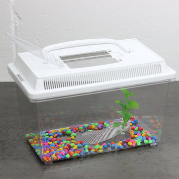 White Plastic Aquarium Fish Breeding Tank