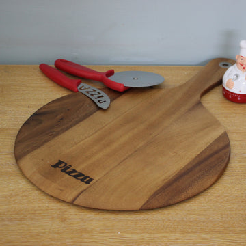 30cm Round Wooden Pizza Board