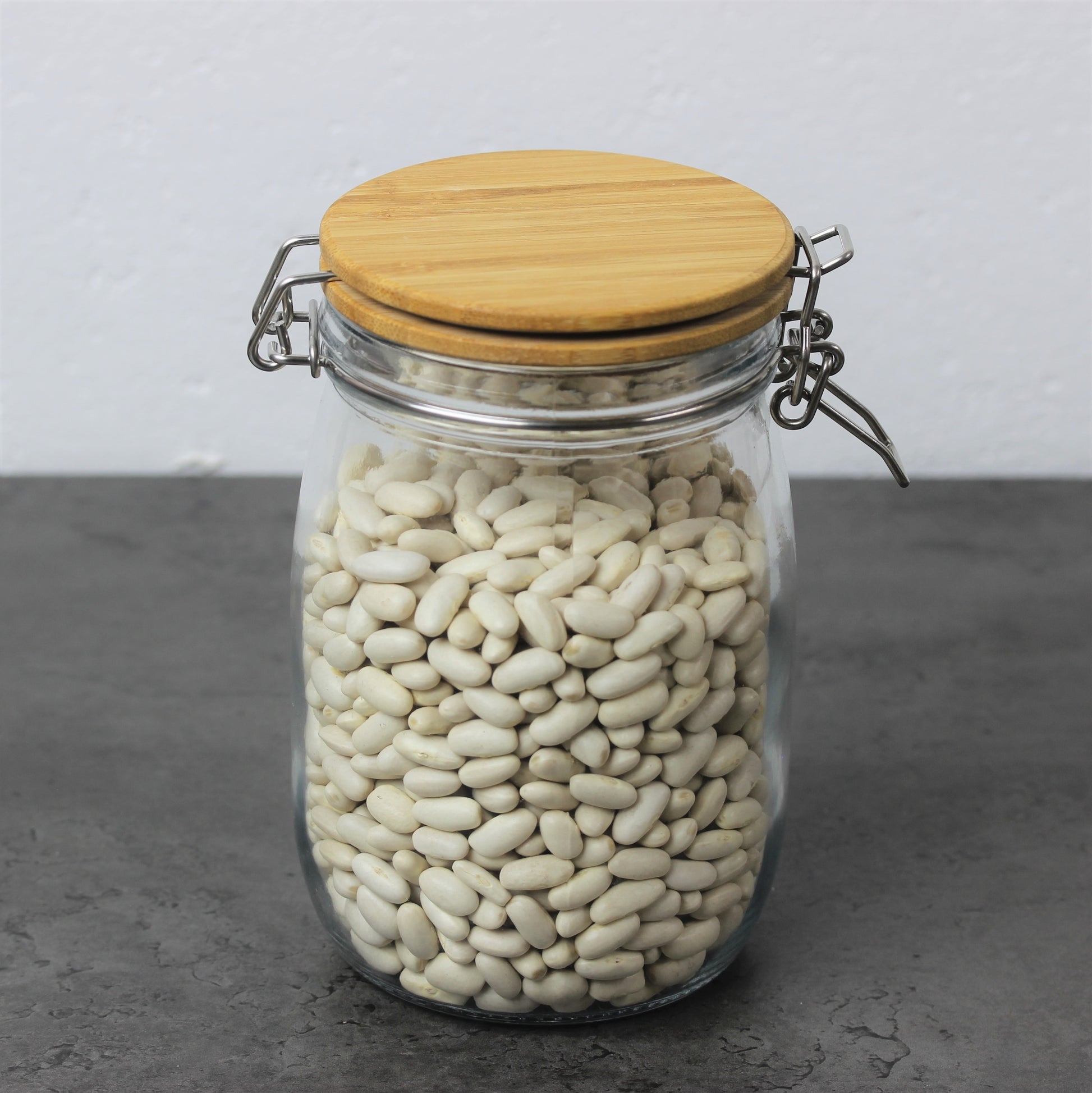Tala 980ml Glass Storage Jar with Wooden Lid