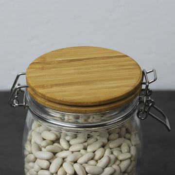 Tala 980ml Glass Storage Jar with Wooden Lid