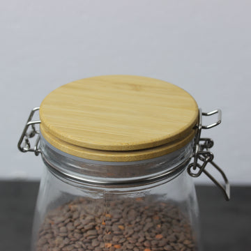 Tala 1.2 Litre Glass Storage Jar with wooden Lid