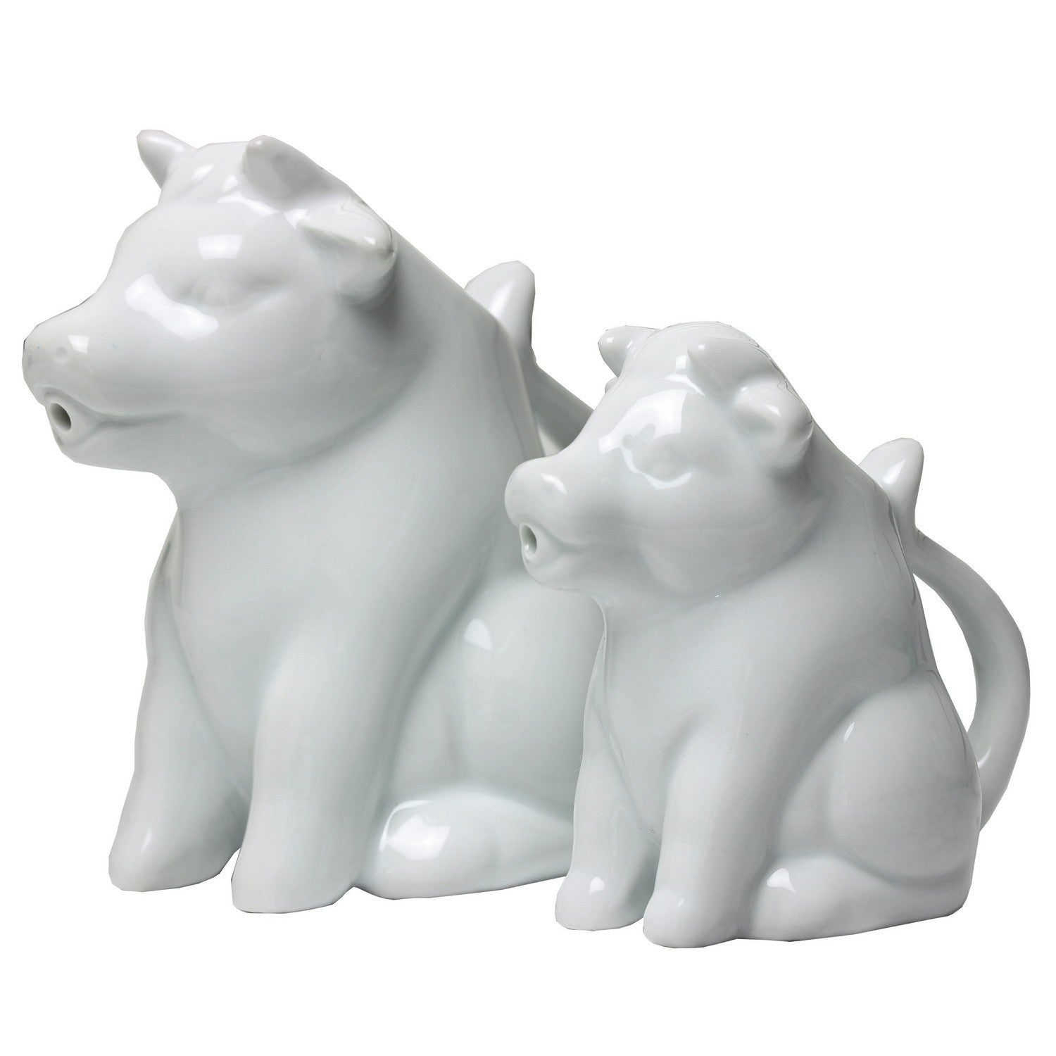 150ml & 50ml White Cow Shape Milk Jugs