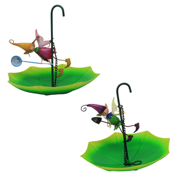 Metal Tessa & Dani Pixie Umbrella Hanging Bird Feeder