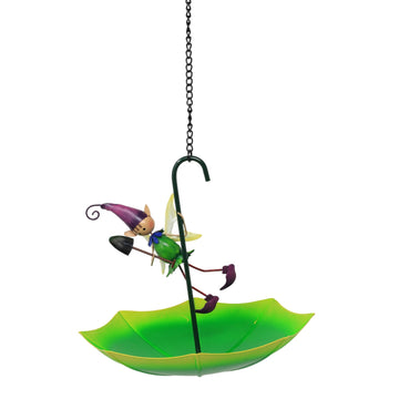 Metal Tessa & Dani Pixie Umbrella Hanging Bird Feeder