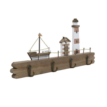 Wall Mount Wooden Coat Hooks - Ship