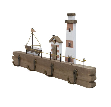 Wall Mount Wooden Coat Hooks - Ship