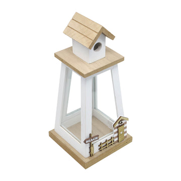 1Pc Wooden Candle Lantern - Assorted