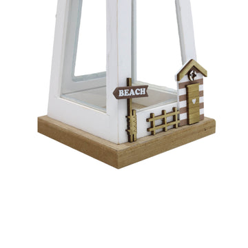 1Pc Wooden Candle Lantern - Assorted