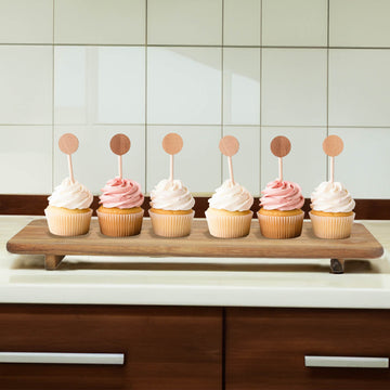 Acacia Wood Rectangular Centerpiece Tray