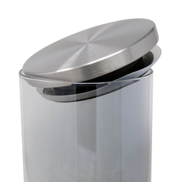 1.7L Large Clear Glass Jar With Airtight Lid