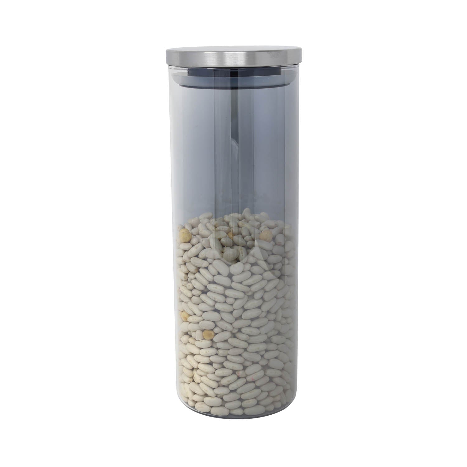 1.7L Large Clear Glass Jar With Airtight Lid