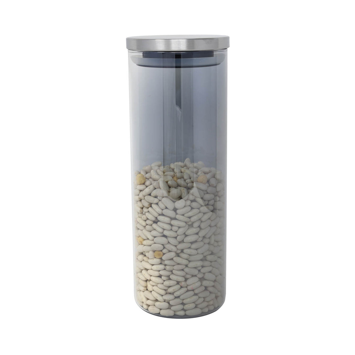 1.7L Large Clear Glass Jar With Airtight Lid