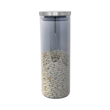 1.7L Large Clear Glass Jar With Airtight Lid