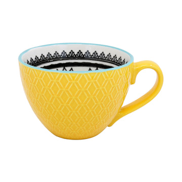 Yellow Coffee Cup Bone China