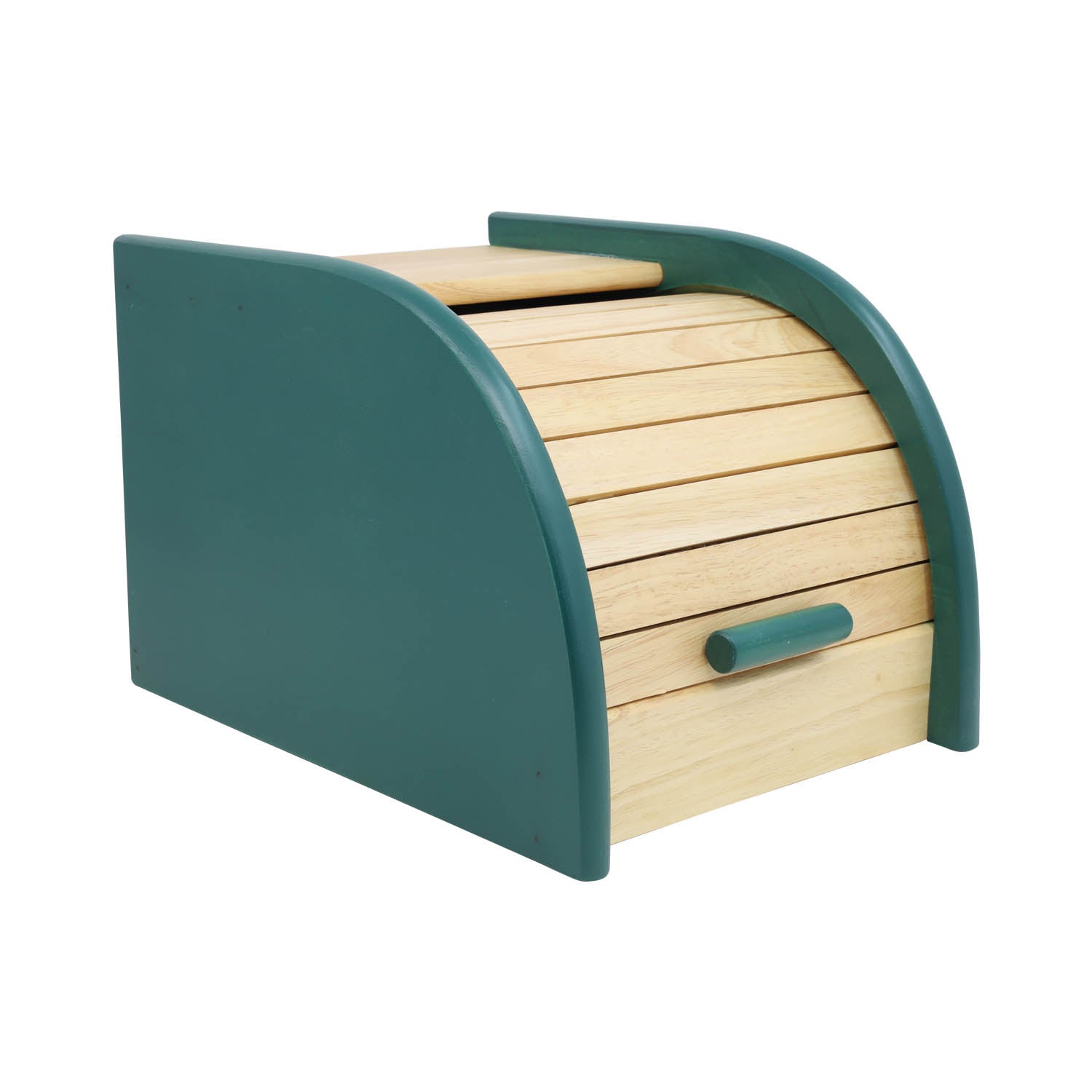 Wooden Bread Bin Mini Green