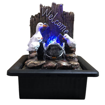 Duck Family Indoor LED Fountain