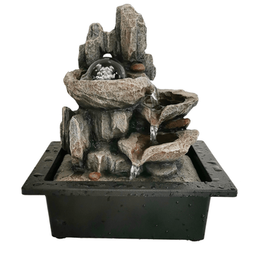 Magical Mountains Crystal Ball 27cm Indoor Fountain