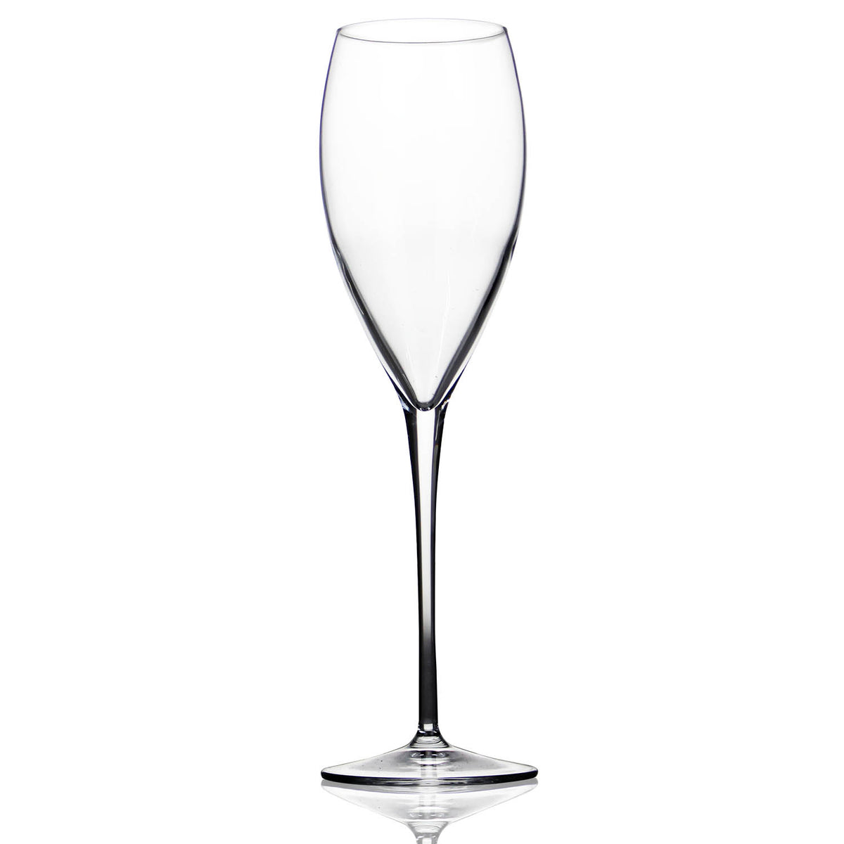 Set of 4 'Davenport' Crystal Glass Flutes