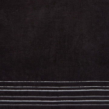 Java Stripe Bath Towel 100% Cotton 450GSM - Black