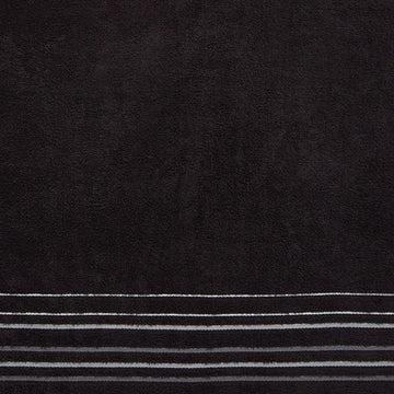4pcs Java Stripe Towel Bale 450GSM - Black & Silver Grey