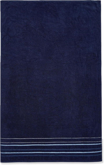 Java Stripe Bath Towel 100% Cotton 450GSM - Navy Blue