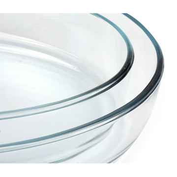 Set of 2 Oval 1.5 & 3.2L Food Pasta Pie Baking Oven Dish Set