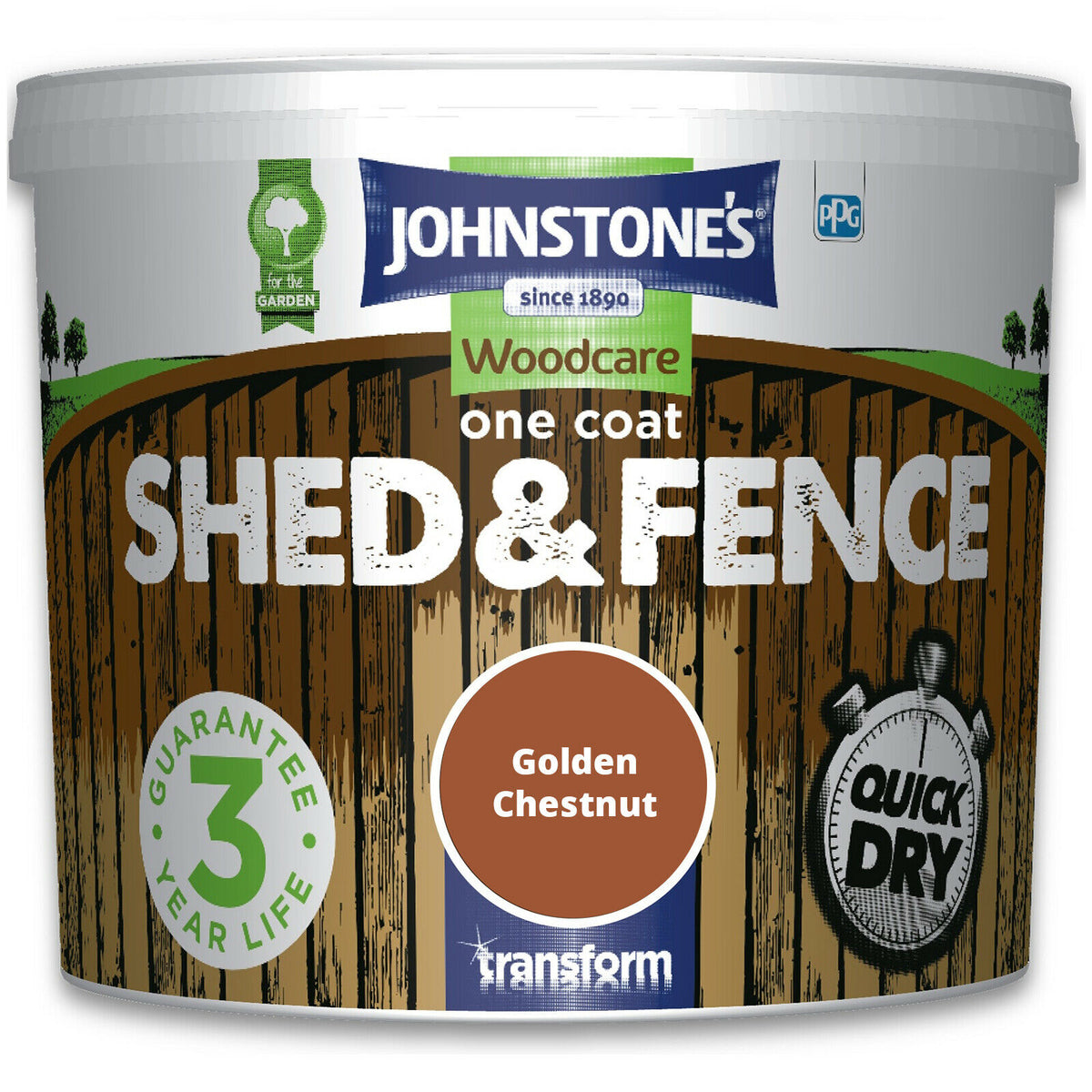 Johnstones 9 Litre One Coat Golden Chestnut Paint