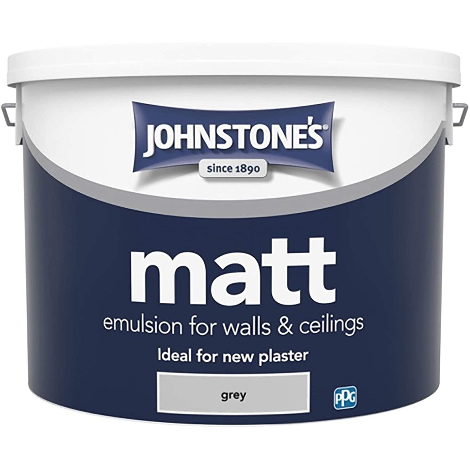 Brilliant Grey Matt Wall and Ceiling Emulsion Paint, 10L