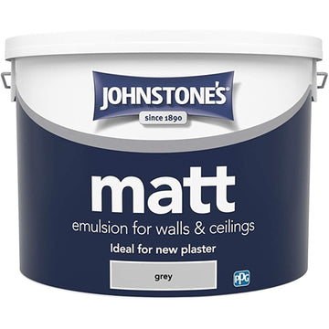 Brilliant Grey Matt Wall and Ceiling Emulsion Paint, 10L