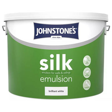 Brilliant White Silk Wall and Ceiling Emulsion Paint, 10L