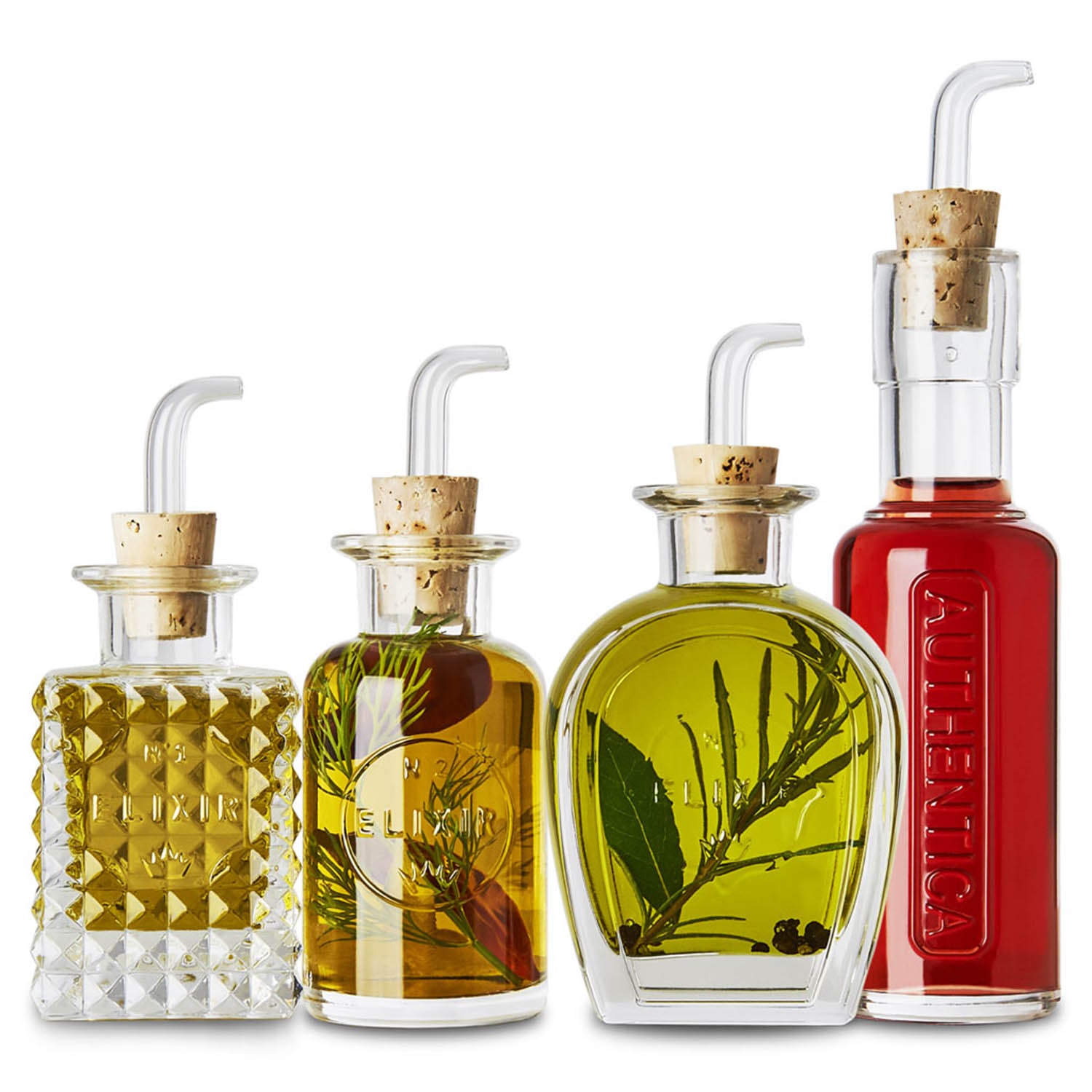 4Pcs Luigi Bormioli Elixir Condiment Set