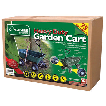 Kingfisher 4-Wheel Tipping Action Garden Cart
