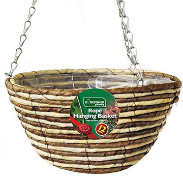 12 Inch Rope Hanging Basket