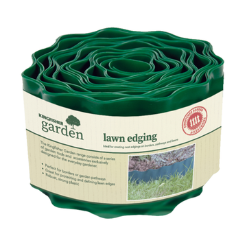 15cmx9m Green Lawn Edging Strong Flexible Grass Border