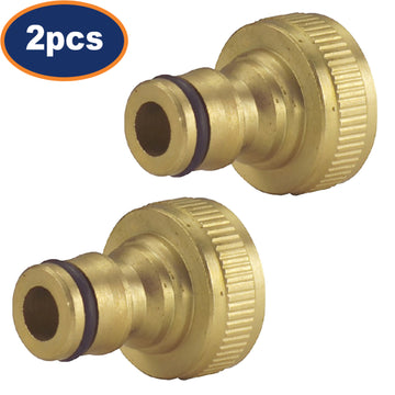 2Pcs Kingfisher Pro Brass Threaded Tap Connectors